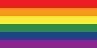 Rectangular Pride Rainbow Colored Flag Background vector