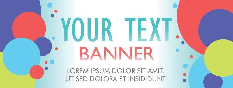 Colorful banner or ads template