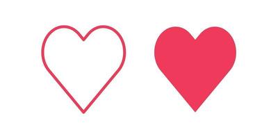 Heart vector icon for graphic design