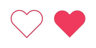 Heart vector icon for graphic design