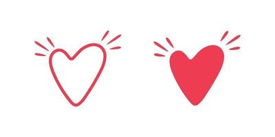 Heart vector icon for graphic design