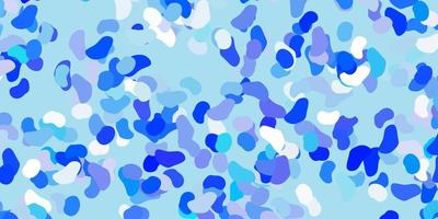Light blue vector pattern with abstract shapes.