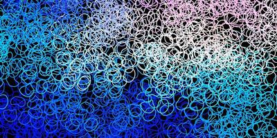 Dark pink, blue vector backdrop with chaotic shapes.