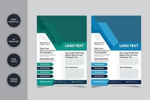 Modern Accounting Flyer Design Template vector