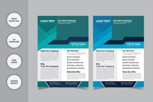 Professional Accounting Services Flyer Template vector