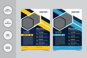 Professional Accounting Services Flyer Template vector