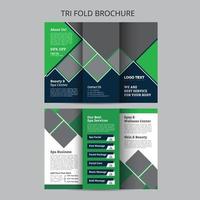 Spa Trifold Brochure Vector Template