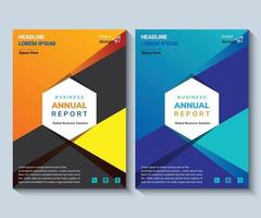 diseño de informe anual diseño de uso multipropósito para cualquier proyecto, informe anual, folleto, volante, cartel, folleto, etc. vector