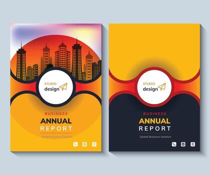 Annual Report design Layout Multipurpose use for any Project, annual report, Brochure, flyer, Poster, Booklet, etc. vector