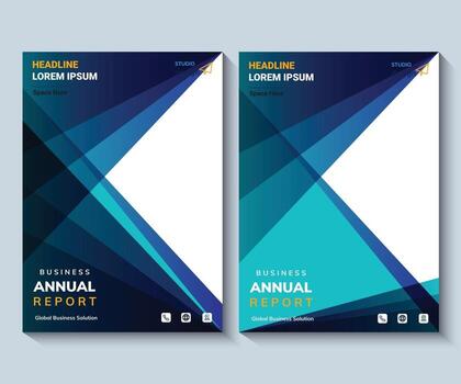 Annual Report design Layout Multipurpose use for any Project, annual report, Brochure, flyer, Poster, Booklet, etc. vector