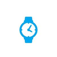 icono de vector de reloj aislado en blanco