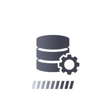 data processing vector icon