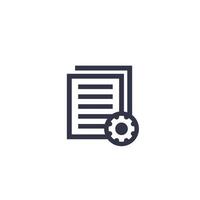 data processing icon on white vector