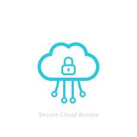 Secure cloud access, vector