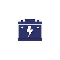 car battery icon on white vector