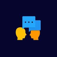 debate, dialogue vector icon