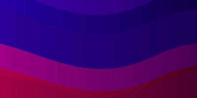 Light Blue, Red vector background with curved lines. Colorful illustration in circular style with lines. Template for your UI design.