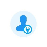 account settings, configuration vector icon