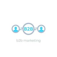 b2b marketing icon vector