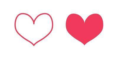 Heart vector icon for graphic design