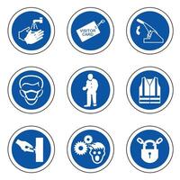 Required Personal Protective Equipment Symbol,Safety Icon vector