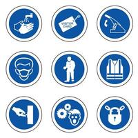 Required Personal Protective Equipment Symbol,Safety Icon vector