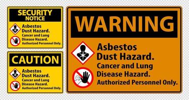 Label Disease Hazard, Authorized Personnel Only Isolate on transparent Background,Vector Illustration vector