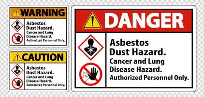 Label Disease Hazard, Authorized Personnel Only Isolate on transparent Background,Vector Illustration vector