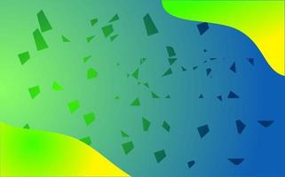 Abstract background with yellow and green gradations vector