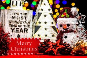 Christmas decoration, Christmas and New Year holidays background photo