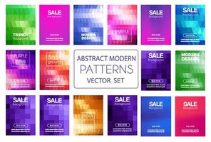 A set of vector abstract backgrounds