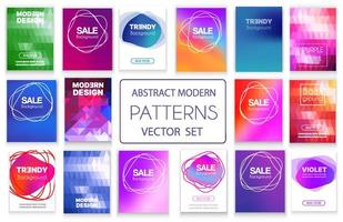 un conjunto de fondos abstractos vectoriales vector