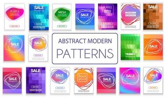 A set of vector abstract backgrounds