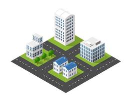 Module block city urban cityscape vector