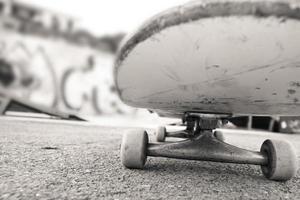 Skateboard close up photo