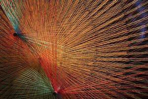 Multi coloured threads photo