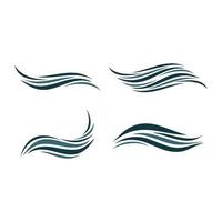 Water wave logo images vector