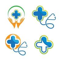 Medical care logo images vector