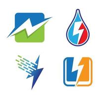 Lightning logo images vector