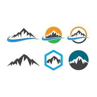 imagenes de logo de montaña vector