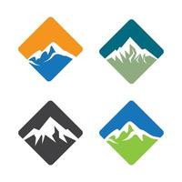 Mountain logo images vector