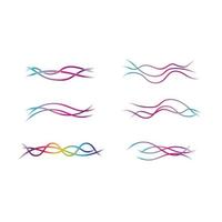 Wave line images vector