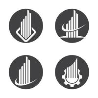 Real estate logo images vector