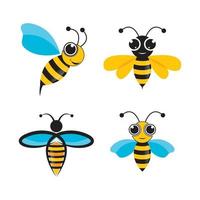 Bee logo images vector