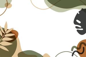 Abstract modern background with organic shapes. Flat Vector Illustration.