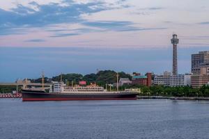 Skyline of Yokohama port in Kanagawa Prefecture of Japan photo