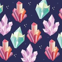 pattern of crystals vector