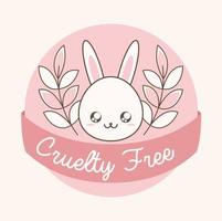 cruelty free lettering vector