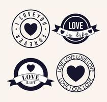 love seal bundle vector