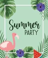 summer party poster vector